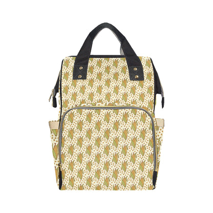 Corn Pattern Print Design 01 Diaper Bag Backpack