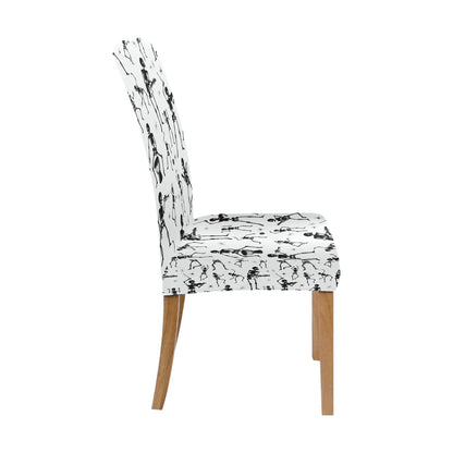 Skeleton Music Player Print Design LKS303 Dining Chair Slipcover