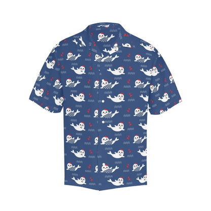 Sea Lion Print Design LKS403 Men's Men's Hawaiian Shirt
