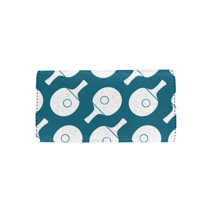 Ping Pong Pattern Print Design A02 Women's Trifold Wallet