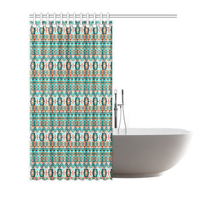 Indian Navajo Ethnic Themed Design Print Shower Curtain