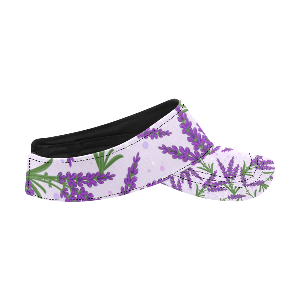 Lavender Pattern Print Design LV02 Unisex Sun Visor