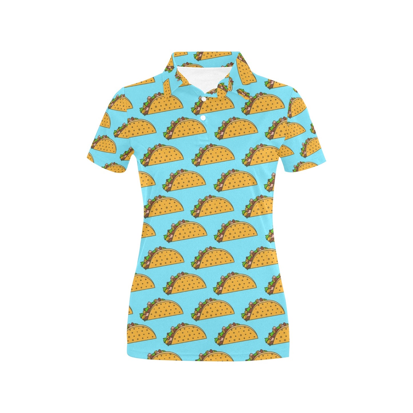 Taco Pattern Print Design TC03 Women's Polo Shirt