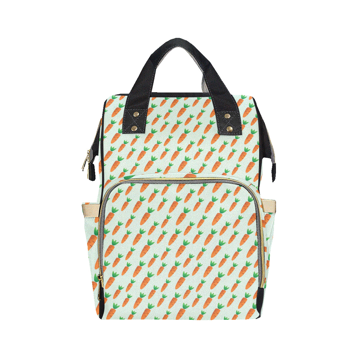 Carrot Pattern Print Design 05 Diaper Bag Backpack
