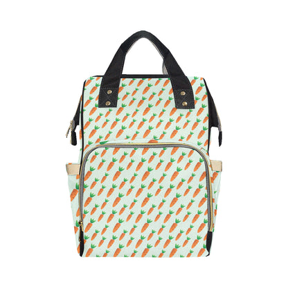 Carrot Pattern Print Design 05 Diaper Bag Backpack