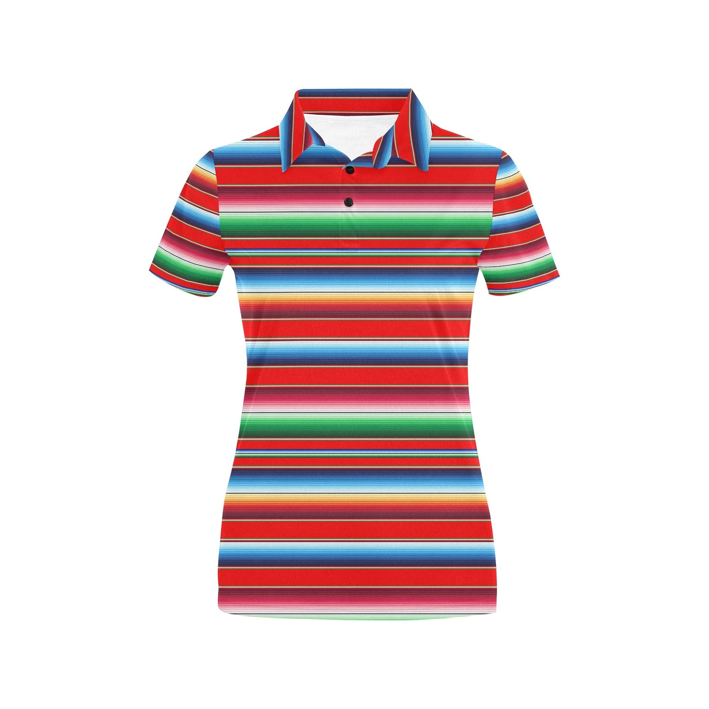Serape Print Women's Polo Shirt