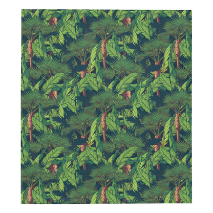 Rainforest Pattern Print Design A01 Premium Quilt