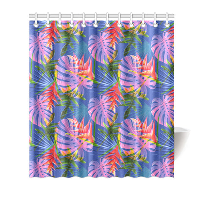 Tropical Flower Pattern Print Design TF025 Shower Curtain