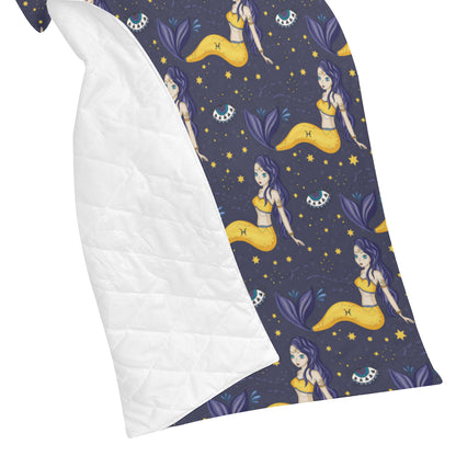 Pisces Pattern Print Design A04 Premium Quilt