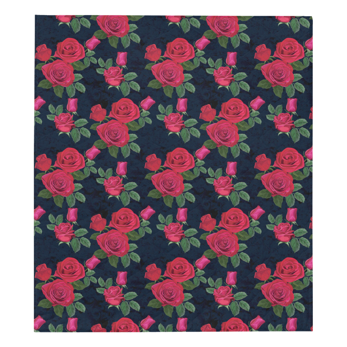 Rose Pattern Print Design A04 Premium Quilt