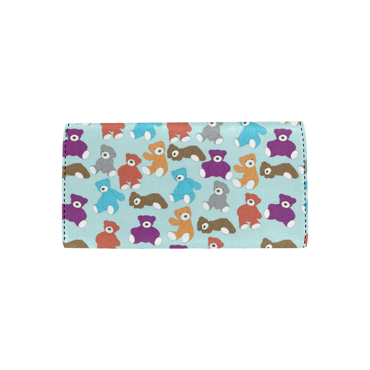 Bear Cute Pattern Print Design 03 Women's Trifold Wallet