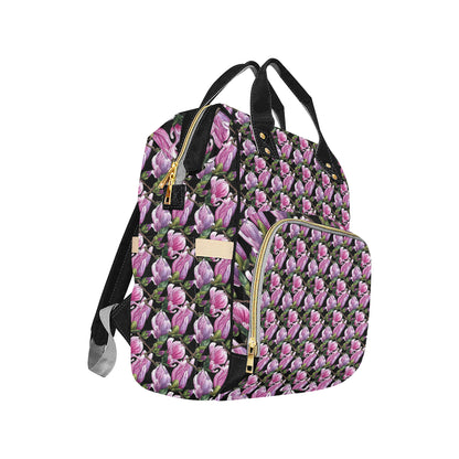 Magnolia Pattern Print Design MAG011 Diaper Bag Backpack
