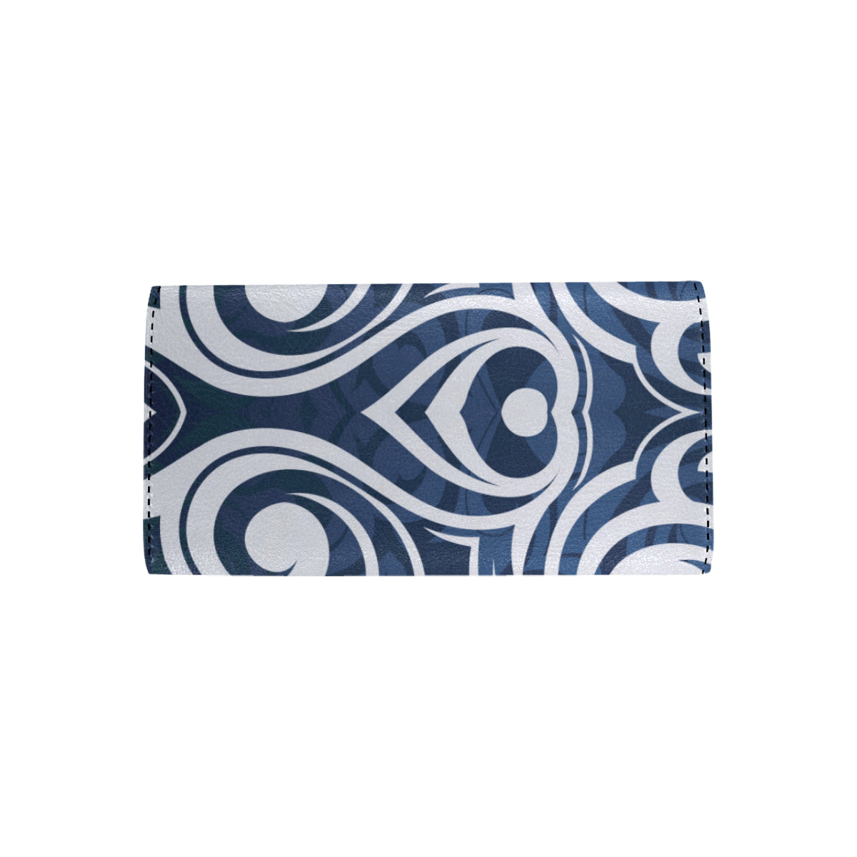 Maori Pattern Print Design 01 Women's Trifold Wallet