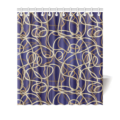 Rope Pattern Print Design A01 Shower Curtain
