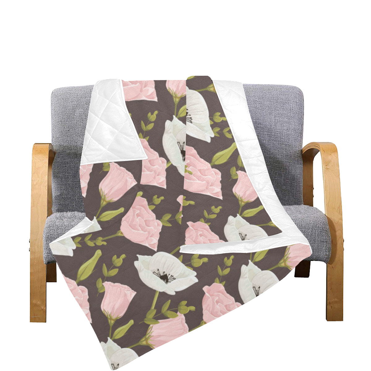 Anemone Pattern Print Design AM011 Premium Quilt