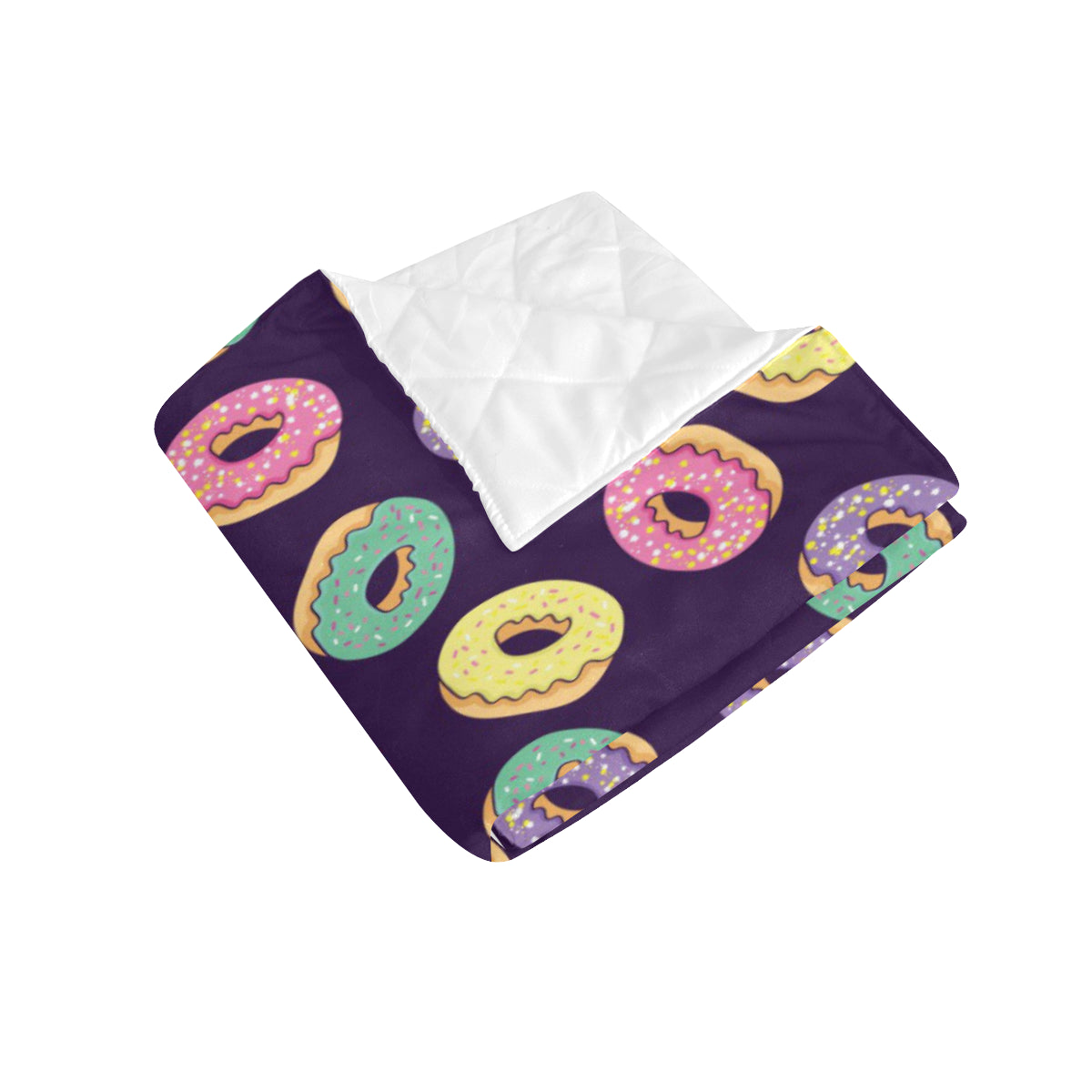 Donut Pattern Print Design DN08 Premium Quilt