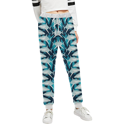 Shark Design Print Unisex Sweatpants