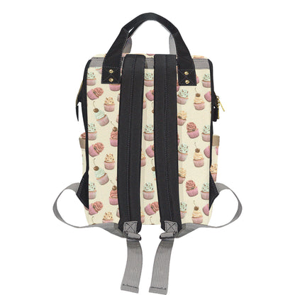 Cupcake Pattern Print Design 04 Diaper Bag Backpack