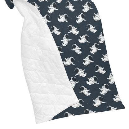Astronaut Pattern Print Design 02 Premium Quilt