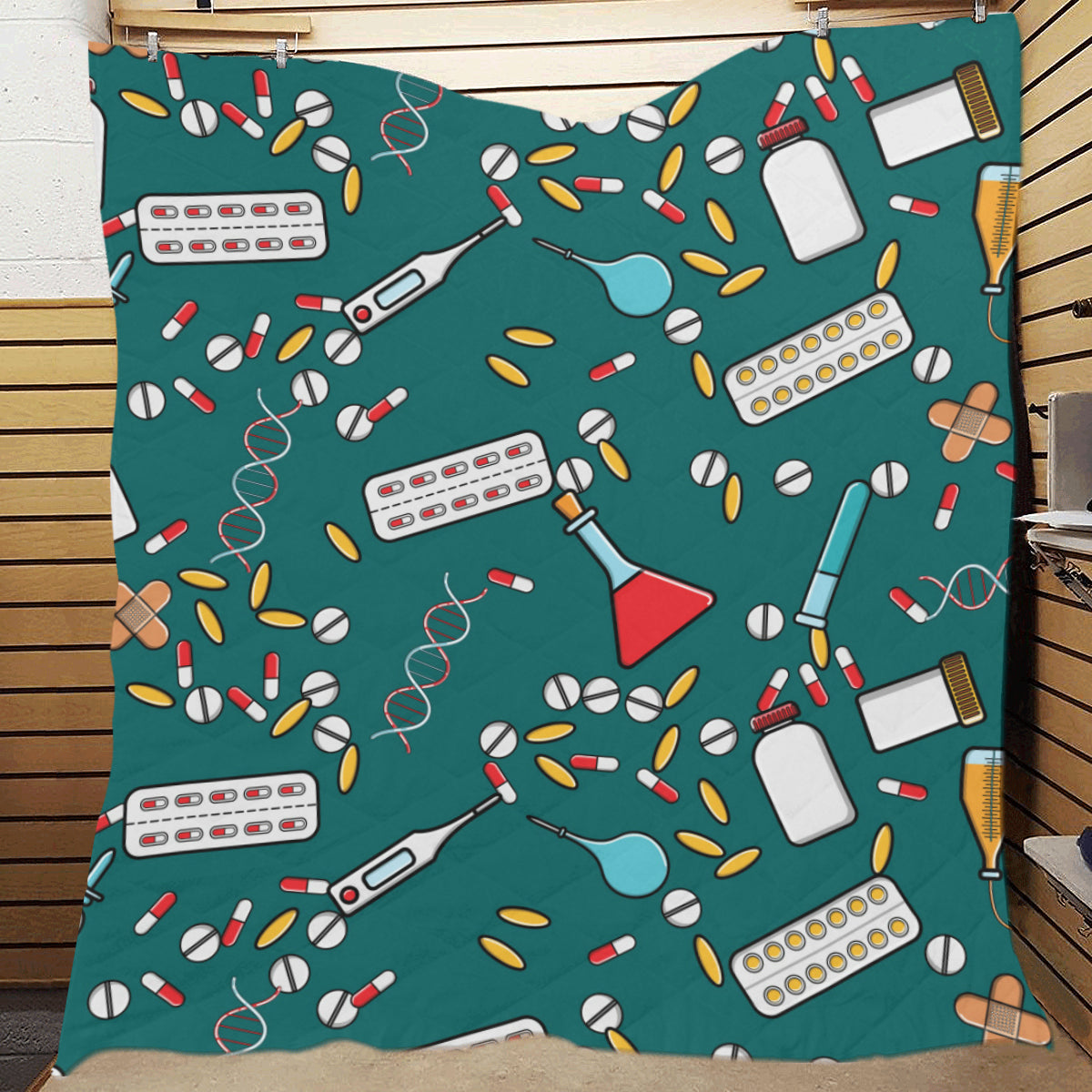 Nurse Pattern Print Design A05 Premium Quilt