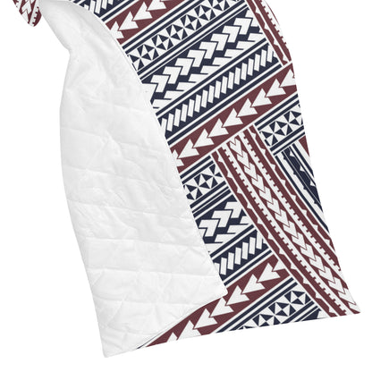 Polynesian Tribal line Premium Quilt