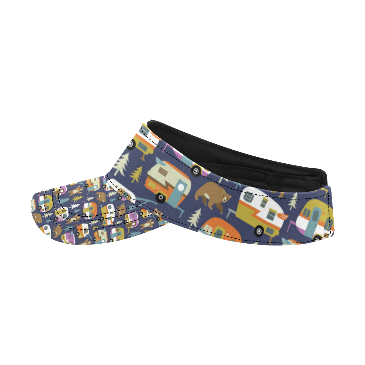 Camper Pattern Print Design 04 Unisex Sun Visor