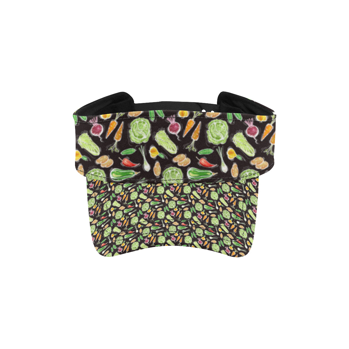 Vegan Draw Themed Design Print Unisex Sun Visor