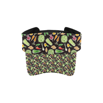 Vegan Draw Themed Design Print Unisex Sun Visor