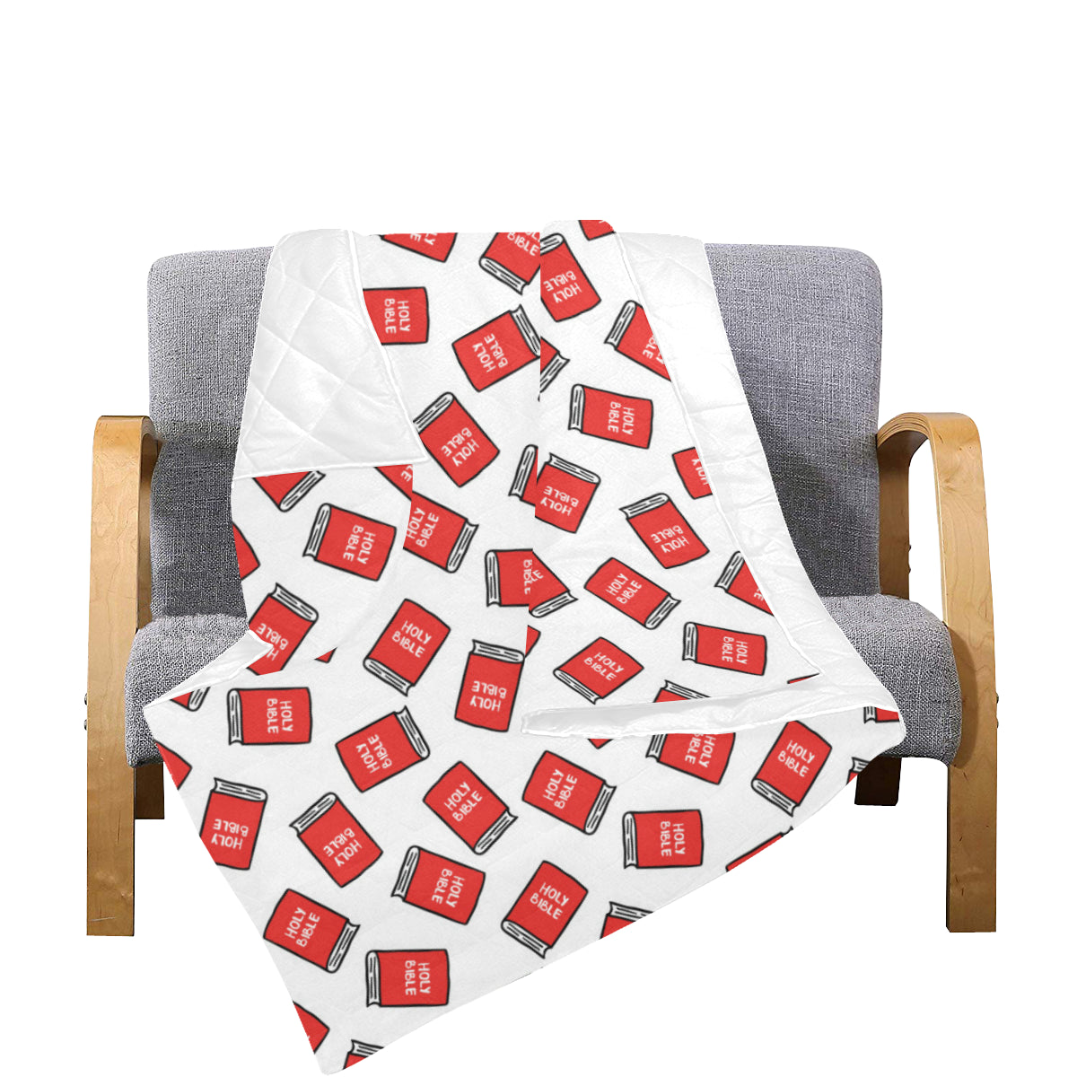 Bible Pattern Print Design 03 Premium Quilt