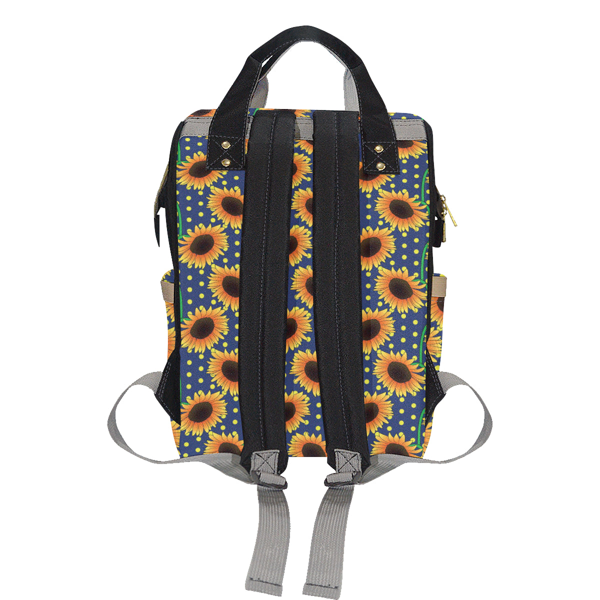 Sunflower Pattern Print Design SF03 Diaper Bag Backpack
