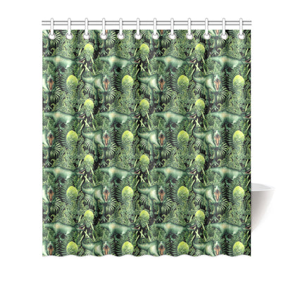 Dinosaur T Rex Print Pattern Shower Curtain