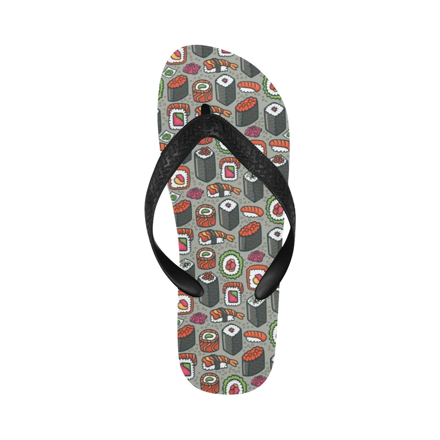 Sushi Print Design LKS301 Flip Flops