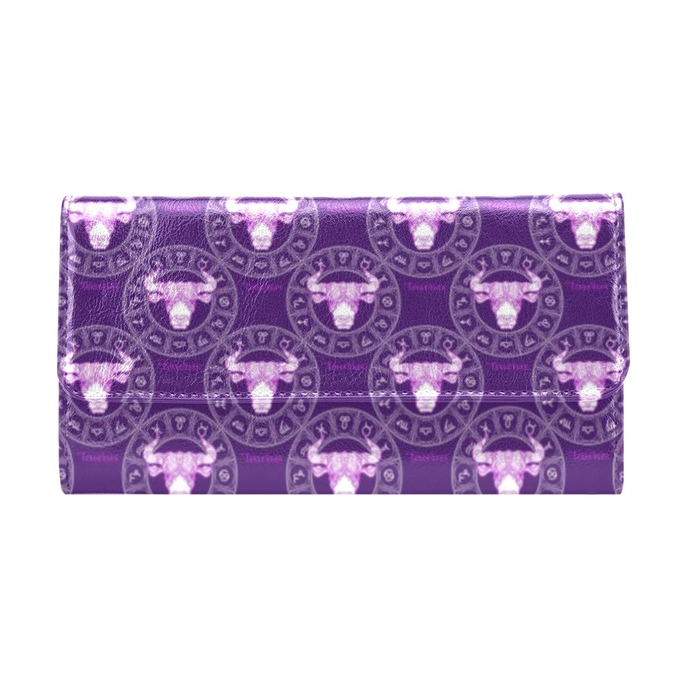 Taurus Print Design LKS303 Women's Trifold Wallet
