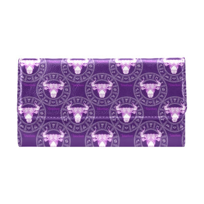 Taurus Print Design LKS303 Women's Trifold Wallet