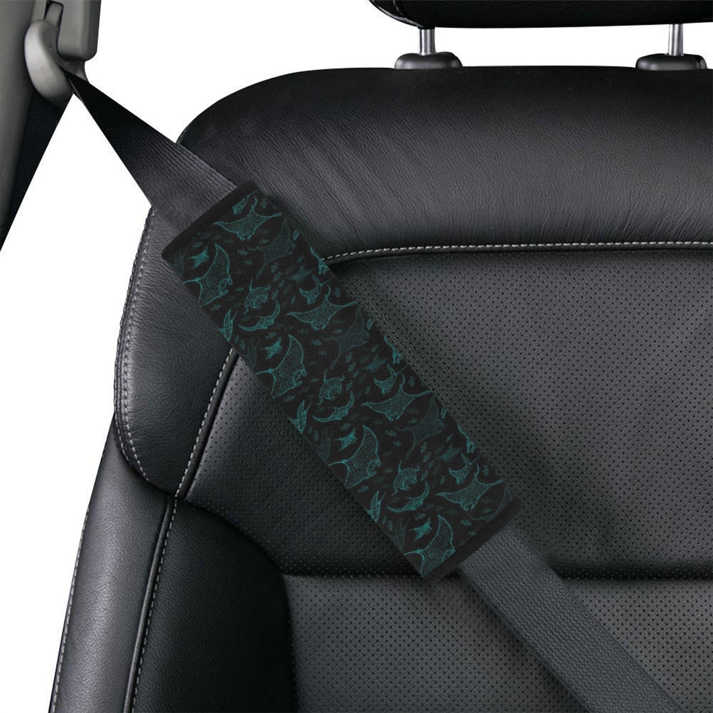 Manta Ray Print Design LKS402 Car Seat Belt Cover