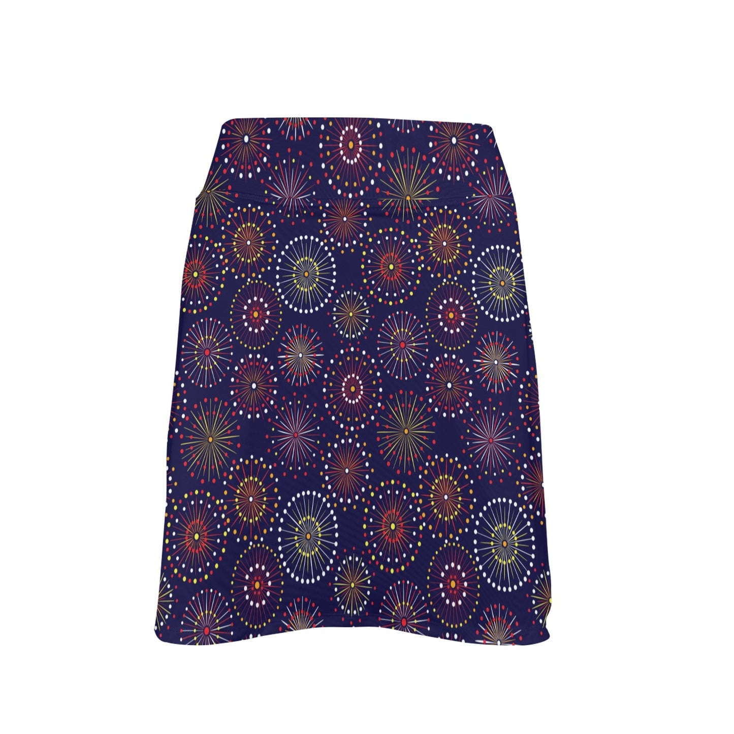 Firework Flower Style Print Design LKS302 17" Golf & Pickleball Skort with Pockets