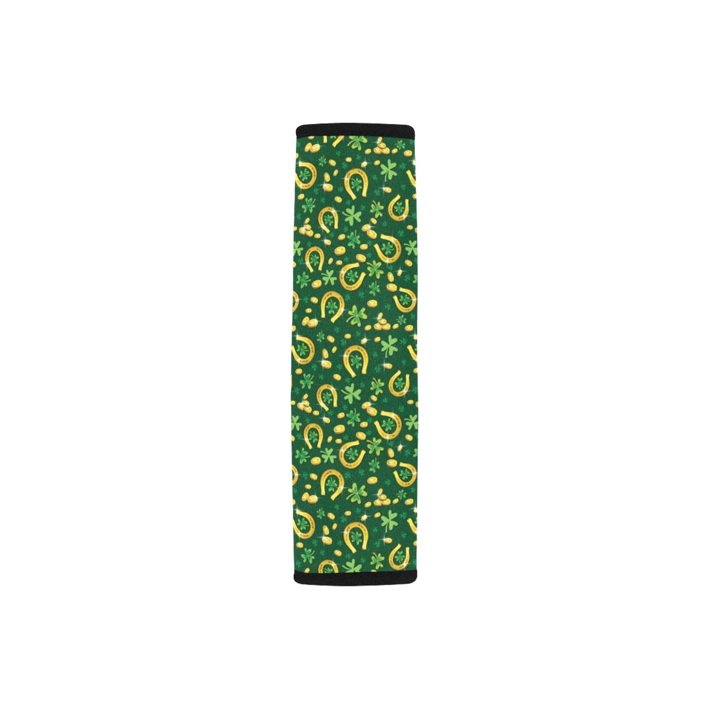 Shamrock Horse Shoes Saint Patrick's Day Print Design LKS307 Car Seat Belt Cover