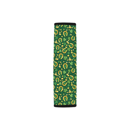 Shamrock Horse Shoes Saint Patrick's Day Print Design LKS307 Car Seat Belt Cover