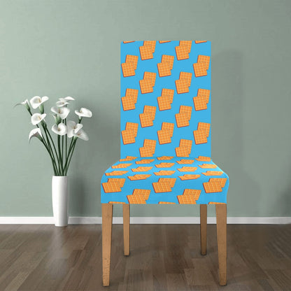 Waffle Print Design LKS304 Dining Chair Slipcover