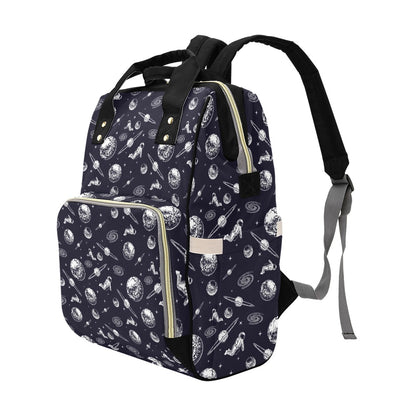 Space Astronaut Print Design LKS302 Diaper Bag Backpack