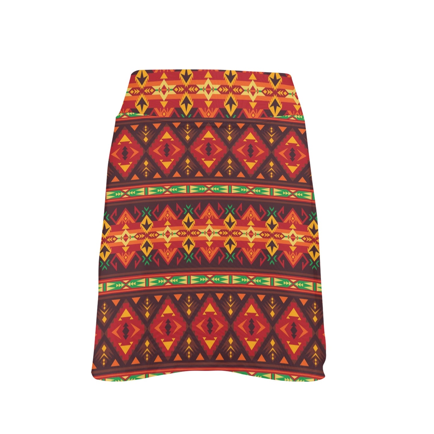 Southwest Pattern Print Design LKS309 17" Golf & Pickleball Skort with Pockets