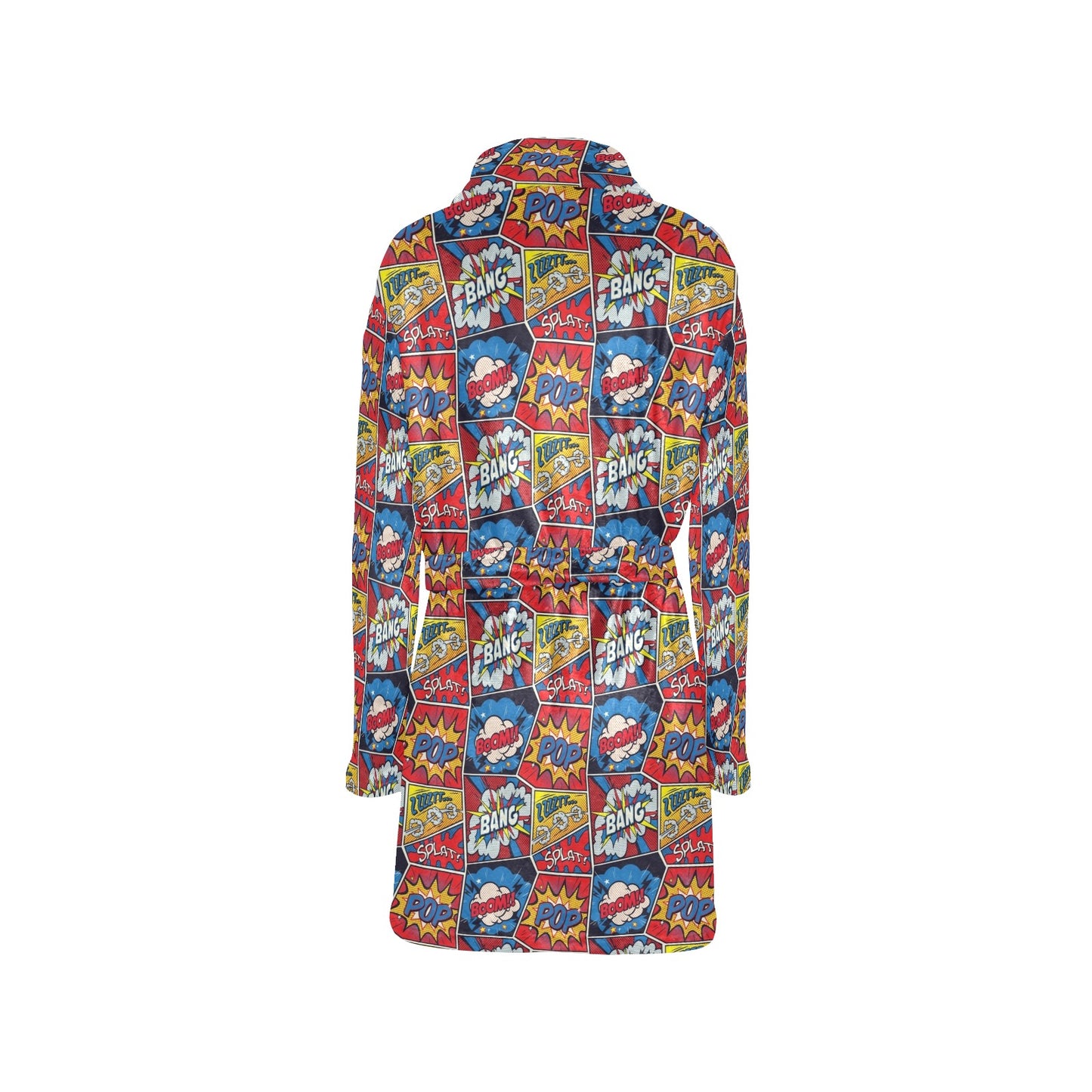 Comic Book Pattern Print Design 03 Women's Fleece Robe