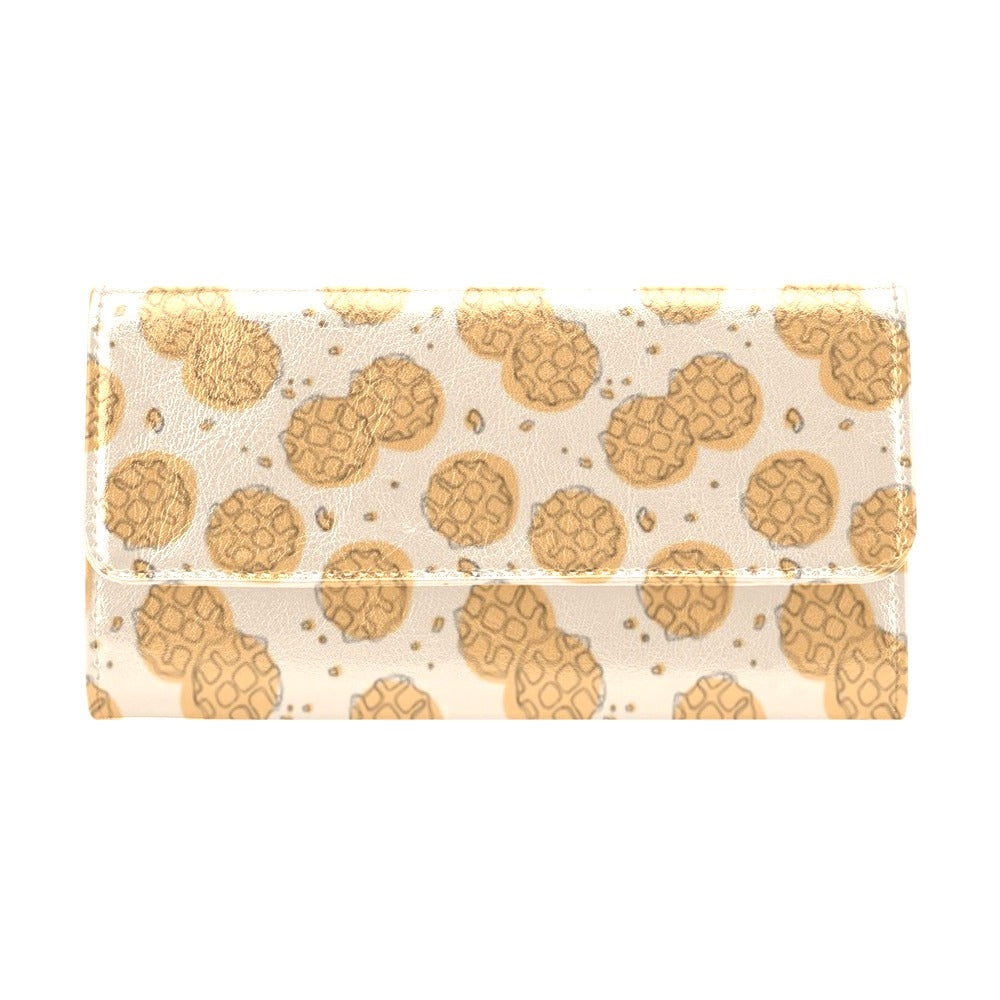 Waffle Print Design LKS303 Women's Trifold Wallet