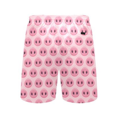 Pig Print Design LKS401 Men's Swim Trunks Beach Shorts