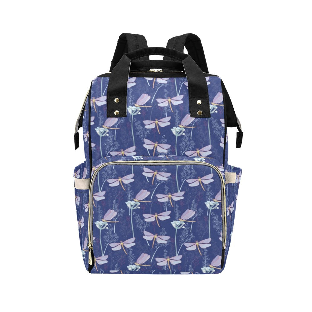 Dragonfly Print Design LKS401 Diaper Bag Backpack