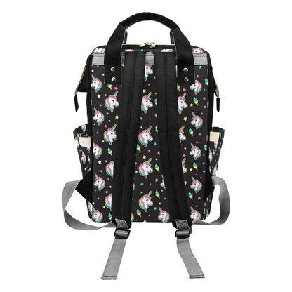 Unicorn Print Design LKS302 Diaper Bag Backpack