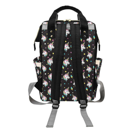 Unicorn Print Design LKS302 Diaper Bag Backpack