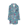 Sewing Equipment Print Design LKS301 Women's Fleece Robe