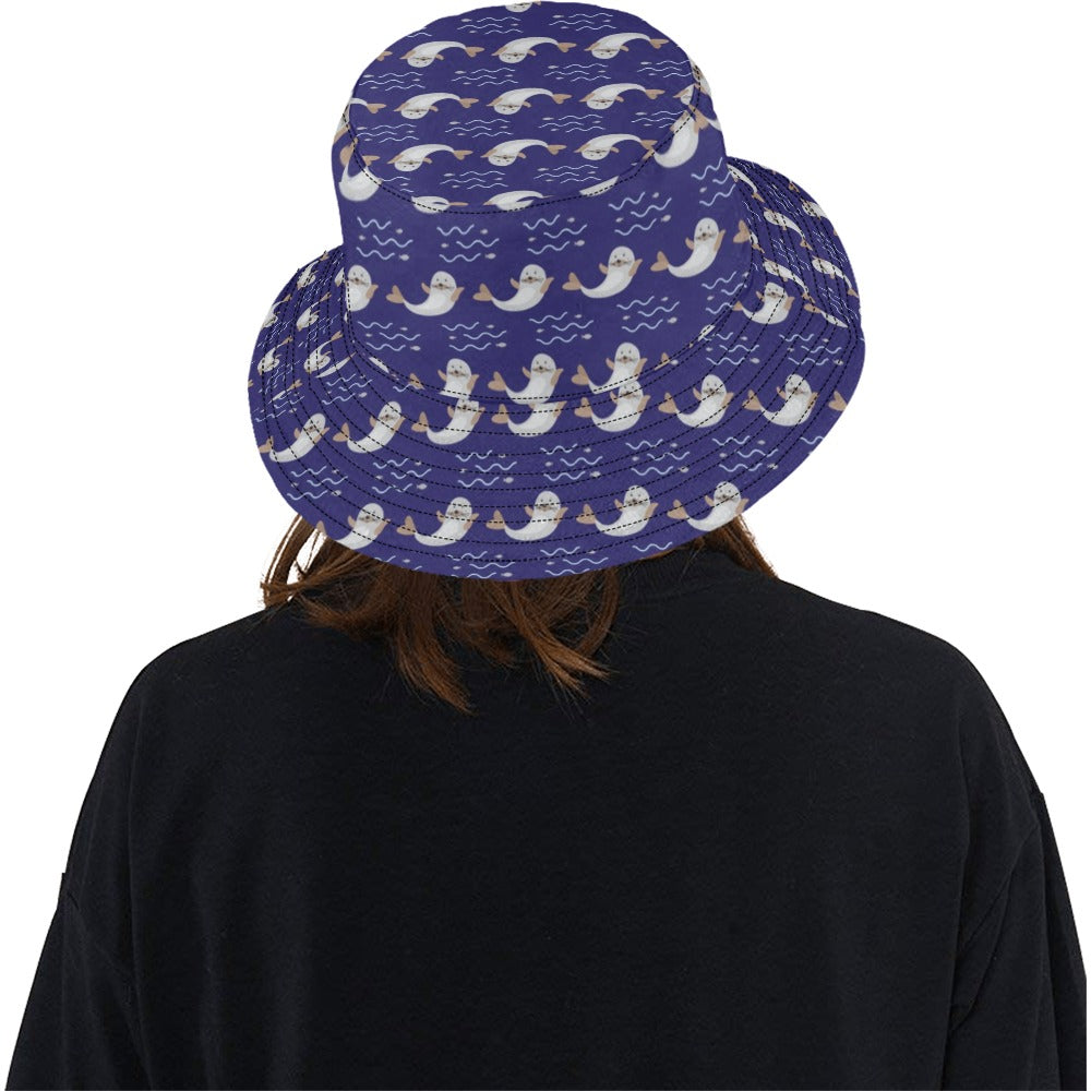 Sea Lion Print Design LKS404 Unisex Bucket Hat