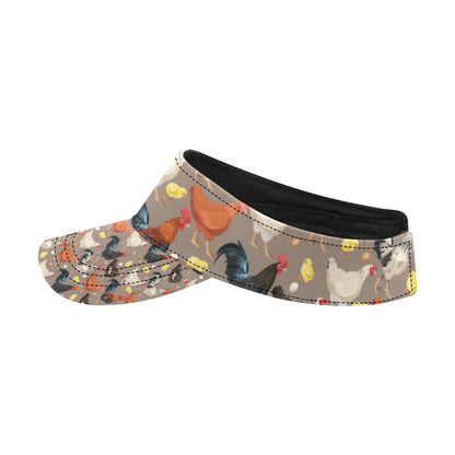 Chicken Evolution Pattern Unisex Sun Visor